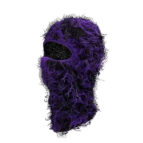 Yeat Mask option black purple whiskers