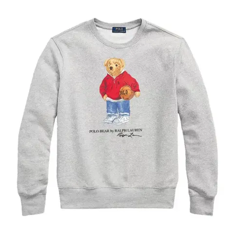 Ralph Lauren Bear Hoodie option L031 Grey