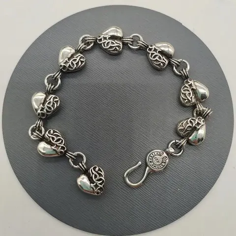 Chrome Hearts Thick Bracelet With Cross option S24