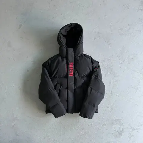 Trapstar Jacket option 2.0 black red embroidery