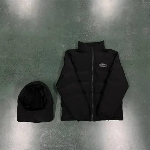 Shiny Trapstar Jacket option small white label black jacket