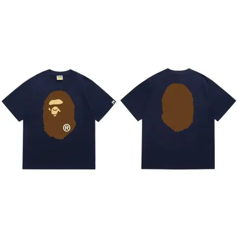Bape Tees option 175 navy blue
