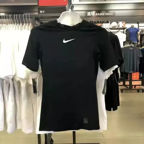 Nike Quick Dry T-Shirt option New NK Black Short Sleeves
