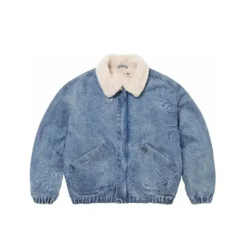 Supreme Denim Sherpa Jacket option Washed blue