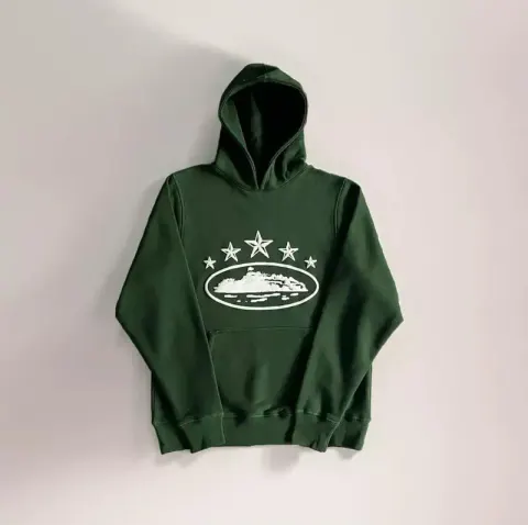 Corteiz Alcatraz Hoodie option Green 5 stars