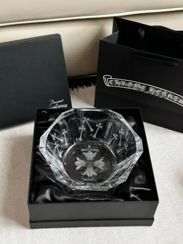 Chrome Hearts Wine Bottle option Crystal fruit bowl, small size