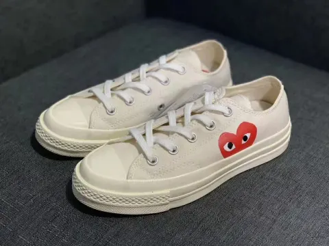 Converse Basic And CDG option White Love Low Help