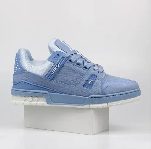 LV Trainers Monogram Black Denim Sneakers option 14
