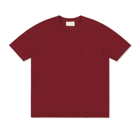 Ami Paris T-Shirts with Small Logo option Little Love-Wine Red