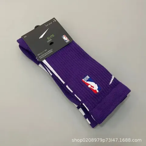 Nike NBA Socks option 19 long purple white