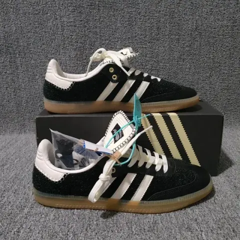 Adidas Originals Samba Shoes option WB Samba Horse Hair Black and White