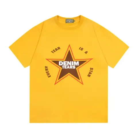 Denim Tears x Offset T-Shirt option Yellow pentagram