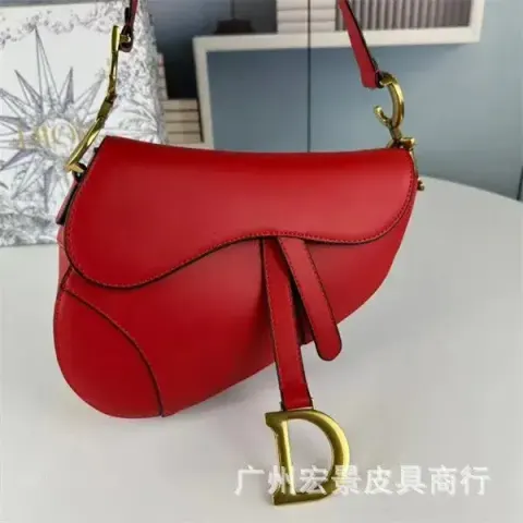 DIOR Saddle option plain red