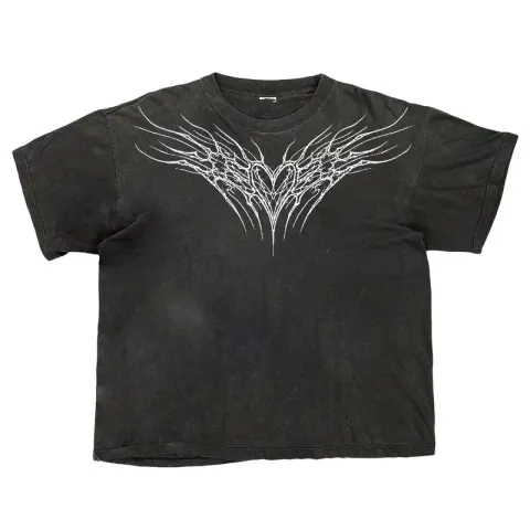 Random Unique Tee option Washed black S