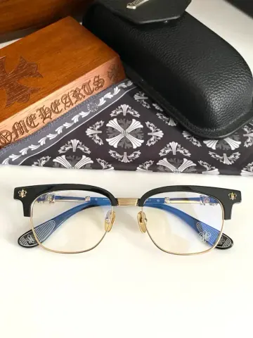 Chrome Hearts Sunglasses option Black gold
