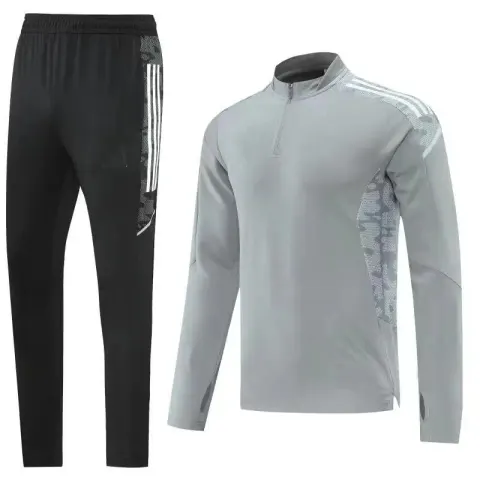 Nike Black-White Tracksuit Set option AD02 Grey suit