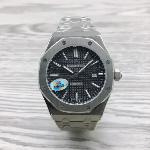Audemars Piguet Silver Band option Silver Shell Blackboard Steel Strip
